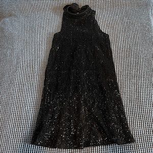 Black sequined dress